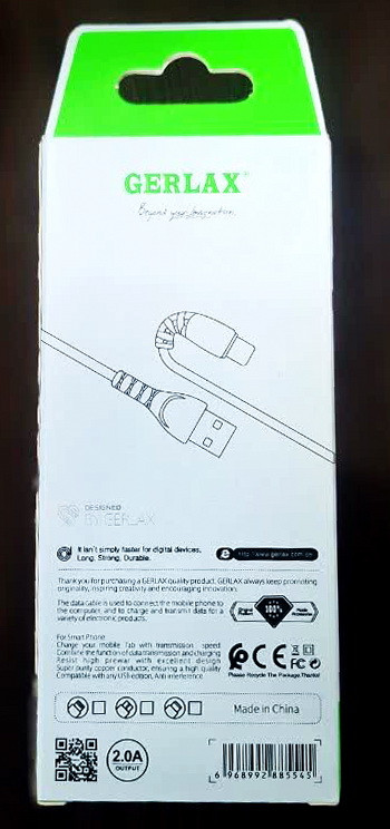 کابل شارژر Gerlax GD-17