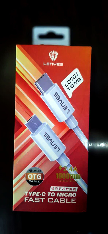 کابل فست OTG lenyes - Micro to type-c